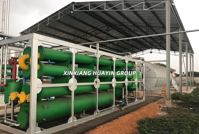 25T Waste Plastic To Fuel Oil Pyrolysis Plant CE ISO Huayin