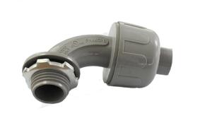 Quality Angle Type Plastic Conduit Fittings Liquid Tight Conduit Connectors 3/8“-4”” Size wholesale