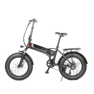 Quality 20&quot;Aluminum Alloy Folding Fat Frame 7 Speed Fat Tire Electric Bicycle Fat Ebike Electric City Bike wholesale