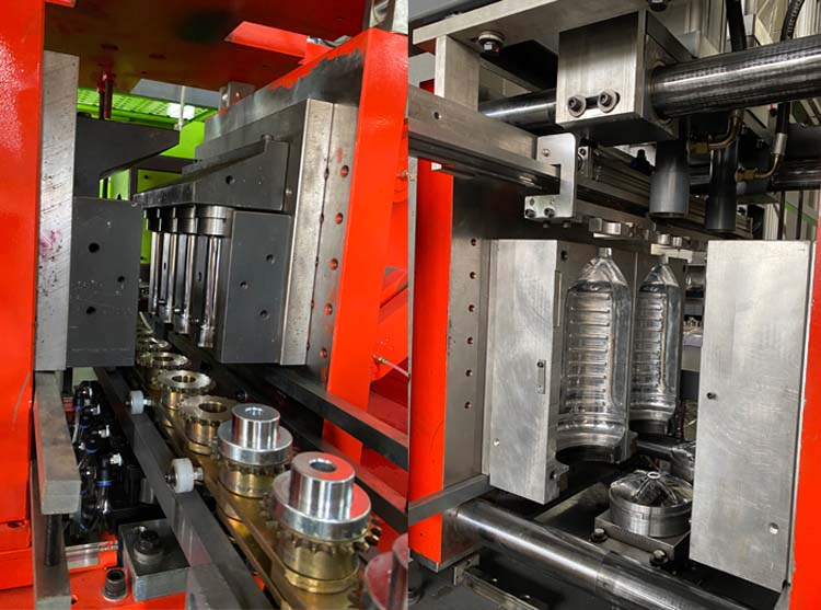 High Pressure Valve SMC Semi Automatic PET Beverages Bottle Blowing Machine for Market
