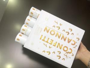 Quality 100% Biodegradable Gold Paper Party Confetti Cannon wholesale