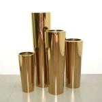 European style luxury shiny rose gold garden planter flower pot