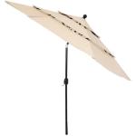 Round Outdoor Sunscreen Parasol Three Tier Aluminum
