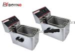 Fast Food Electric Fryer 4L Snack Fryer Stainless Steel Kitchen Equipments