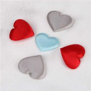 Quality Mixed Colors Padded Hearts Embellishments Applique Crafts Engagement Parties Supplies wholesale