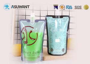 Quality Self Suction Transparent PET 130 Mic Liquid Spout Bags wholesale