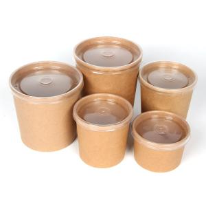 Quality 8oz 12oz 16oz 26oz 32oz Takeaway Disposable Kraft Paper Bowls wholesale