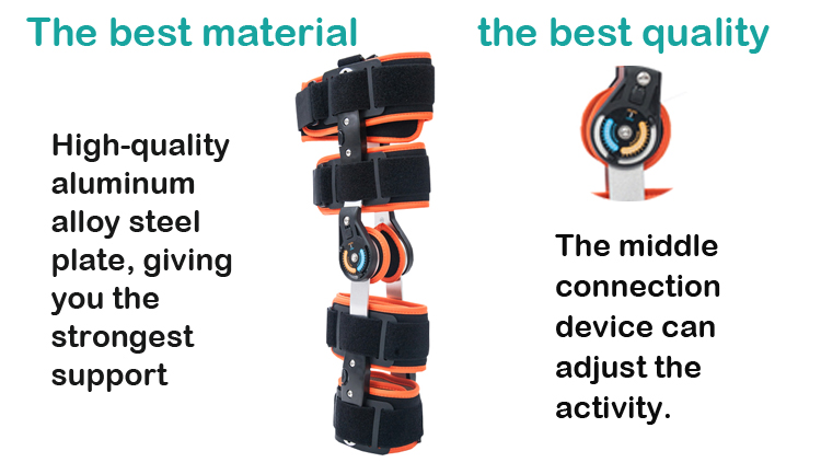 Adjustable Hinged ROM Knee Brace Sports Knee Pads Support Unloader Orthopedic