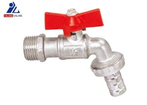Quality Nickle Plated Faucet ISO14001 Brass Bibcock Valve 1.6Mpa Brass Butterfly Valve wholesale