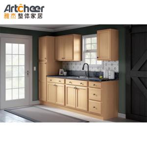 Quality Durable Modern Style Small Custom Shaker Cabinets Set With Sink Solid Wood American Design wholesale