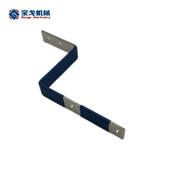 Nickel Plated Blue Positive Lead-out Bus Bar with Insulation Sleeve