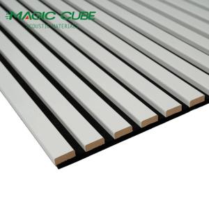 Quality Meeting Rooms Acoustic Slat Wood Panels High Density 3 Side Akupanel Customized wholesale