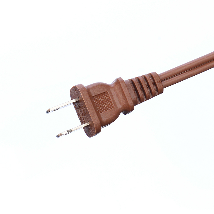 18AWG ETL Pararell Wire AC Power Cord with Switch and Socket Extension Cord Brown ETL Standard PVC Jacket USA 2 Prong