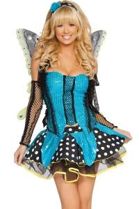 Quality Blue Garden Butterfly Halloween Adult Costumes Customized For Carnival Dance wholesale
