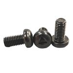 Zinc Plated Pan Head Anti Tamper Screws Triangle Drive With 500mm Length