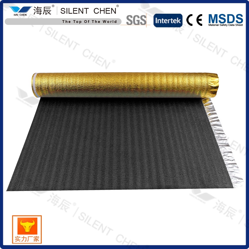 3mm 3 In 1 Moisture Barrier Premium Epe Underlayment With Golden Film