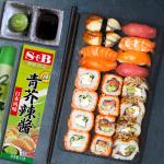 OEM Wasabi Seasoning Powder Sauce Tube Green Paste For Sushi