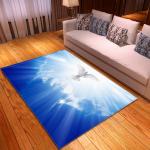 Living room large carpet, bedroom floor mat, scenic, artistic, cute, non slip