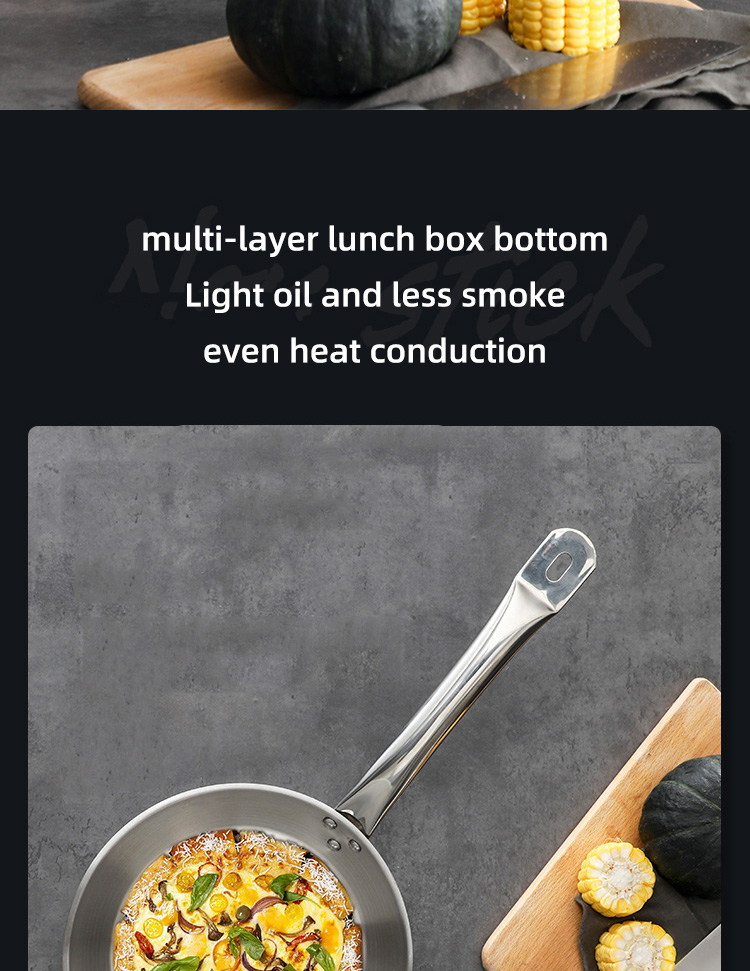Best Whole Frypan Stainless Steel Cooking Pan Induction Cookware Frypan Non Stick Frying Pan