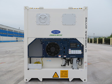 White Refrigerated Shipping Container With Carrier Machinery 5ft/10ft/20ft/40ft