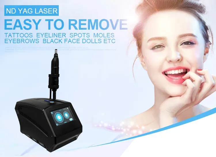 J12 Q Switched Nd Yag Laser Tattoo Removal Machine With 1064Nm 532Nm 1320Nm Nd-Yag Pigmentation Removal Skin Whitening