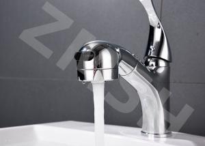 Quality Pull Out Copper Electroplating Counter Bathtub Faucet wholesale