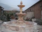 Women Statue Marble Stone Pool Water Fountain Outdoor