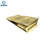Aluminum Foil Flat Bottom Empty Coffee Bag With Valve