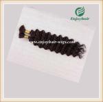 Indian 5A virgin remy hair bulk ,natural color(can be dye) deep wave 10''-26'