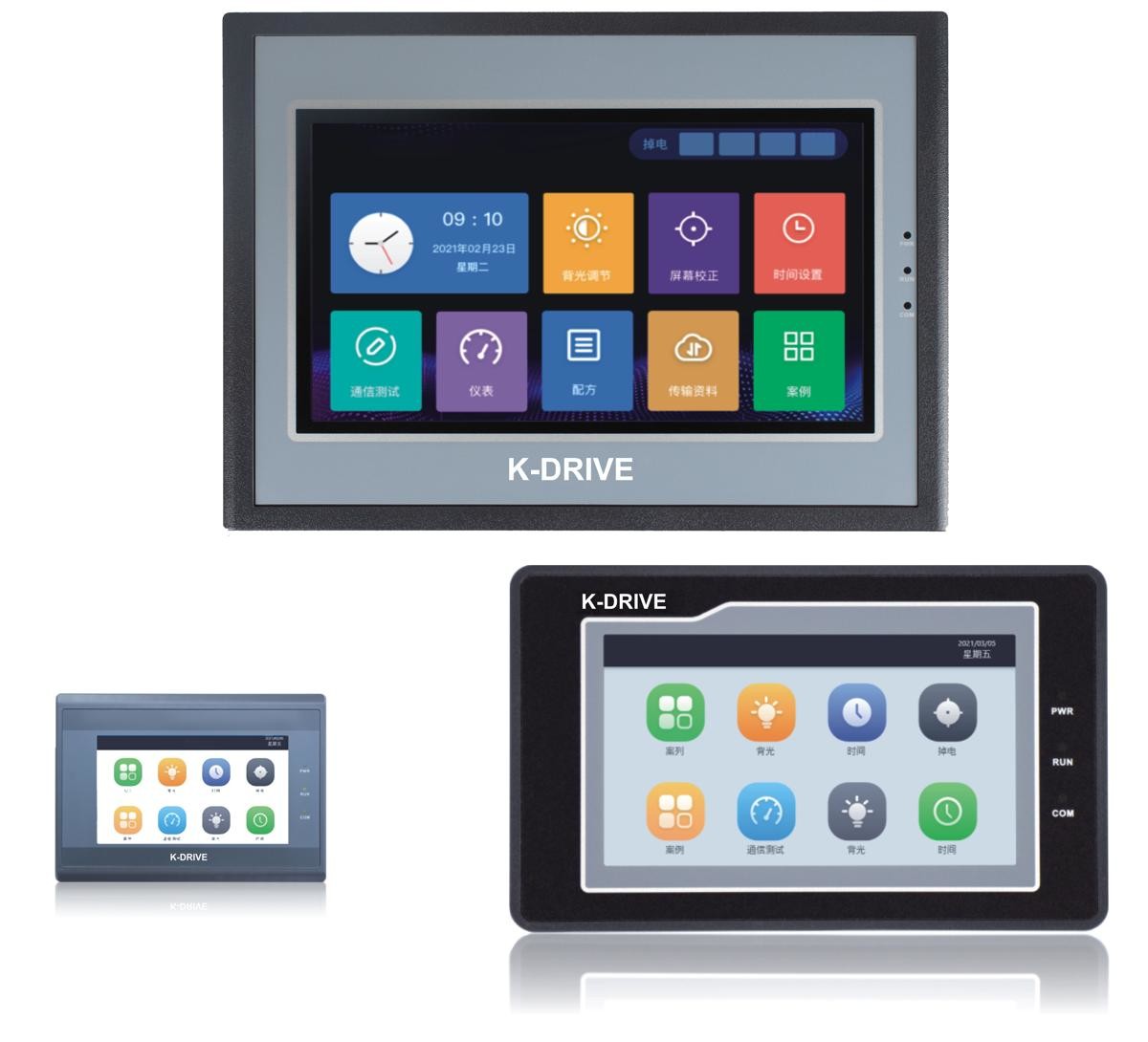 Black Durable 10 Inch HMI Touchscreen For Electrical Equipment