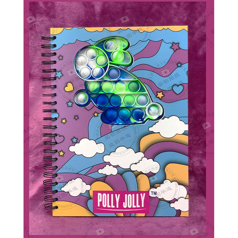 School Office Accessories Hard Cover Spiral Notebook with Durable Silicone Cover