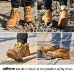 American ANSI Mens Leather Work Boots HRO 300 Heat Resistant Rubber Sole