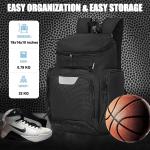 BASKETBALL BACKPACK LARGE SPORTS BAG, GYM BAG WITH BALL COMPARTMENT AND SHOE