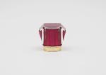 Crimpless Square Luxury Transparent Aluminum Cosmetic Bottle Cologne Caps