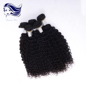 Quality Remy Grade 6A Virgin Hair Natural , Jerry Curl Human Hair Weave wholesale
