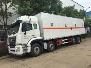 Quality 8x4 20 Ton Closed Van Truck Double Frame With HW50 Flange PTO ZZ1317N466GE1 wholesale