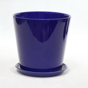 Quality Indoor Lightweight Blue Ceramic Pots With Drainage wholesale