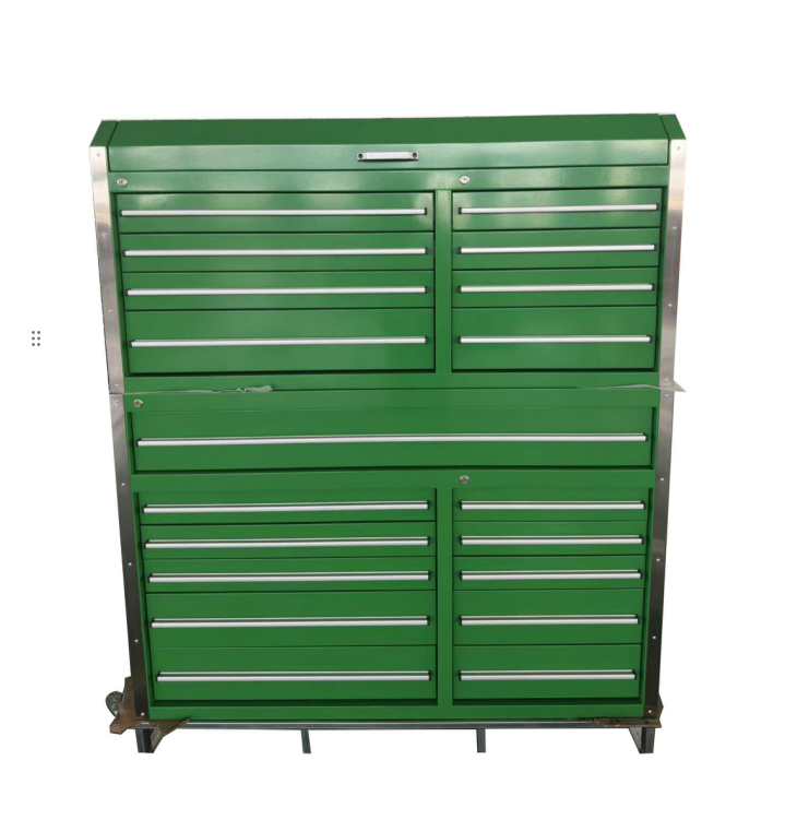 Car Repair Garage Workshop 56 Inch Brown Tool Trolley Cabinet with Heavy Duty Metal
