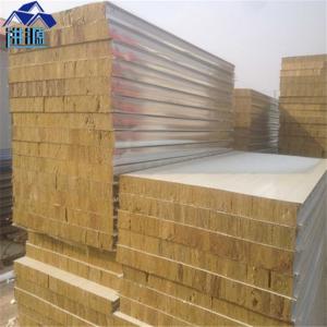 Quality iso 50mm rock wool 20ft container house sandwich panel used for labor camp wholesale