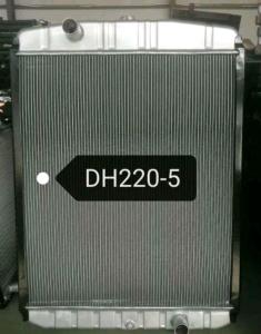 Quality 1060mm Excavator Radiator , Daewoo DH220-5 Construction Machinery Spare Parts wholesale
