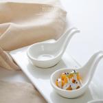 Simple Bone China Caviar Serving Spoon Tableware Accessories