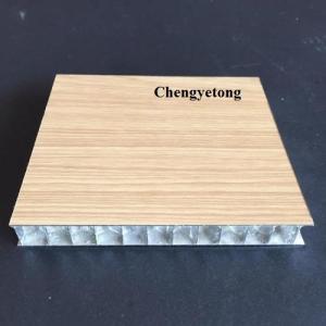 Quality Wood Grain PU 508mm Aluminium Honeycomb Sandwich Panel wholesale