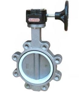 Quality Lug Type Water Butterfly Valve Shrough Shaft PTFE Bushing Without Pin wholesale