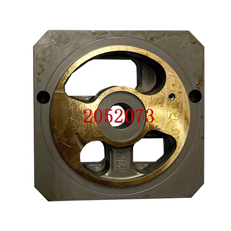 100% ZX200-3 Excavator Valve Plate HPV118 2052073 Construction Machinery Parts