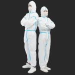Unisex Disposable Disposable Protective Suit Non - Woven Work Safety Optional