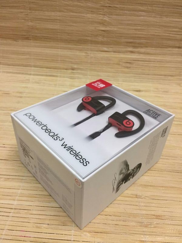 NEW Beats By Dre Power Beats 3 WIRELESS Earbud Headphones grey red made in china grgheadests.com