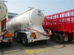 40m3 Bulk Cement Tanker Trailer Powder Tank Semi Trailer With Air Compressor