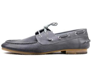 Quality Burnished Leather Men's Casual Shoes / Luxury Handsewn Boat Shoes wholesale