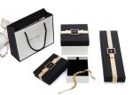 Small Decorative Black Jewellry Box , Earring Necklace Bracelet Storage Box With