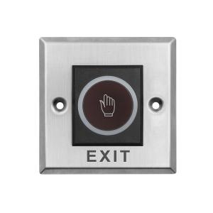 Quality Square Size 86*86mm Stainless Steel Touchless Infrared Exit Button with LED light wholesale